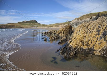 Whitesands Bay in Pembrokeshire, Wales, Great Britain