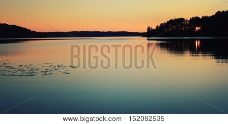 Beautiful Landscape. Wild Nature Of Russian North.
