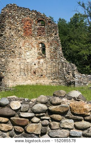 The archeological area of Castelseprio (Varese Lombardy Italy): ruins of a village destroyed in the 13th century. Unesco World Heritage Site.