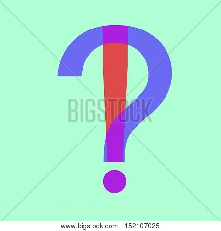 Questions Flat Design Icon Isolated