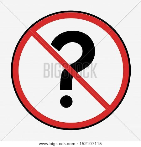 Questions Flat Design Icon Isolated