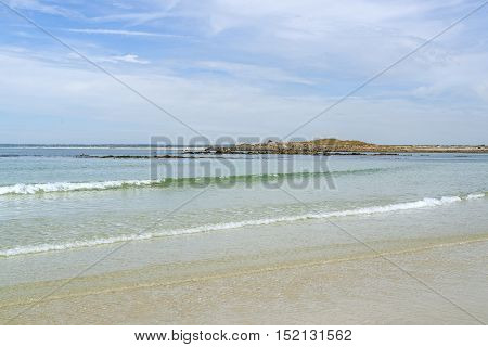 Sunny Beach In Brittany