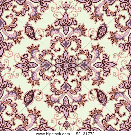 Floral Pattern. Flourish Oriental Ethnic Background. Arabic Orna