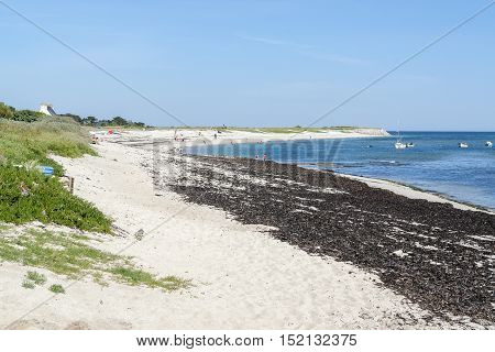 Sunny Beach In Brittany