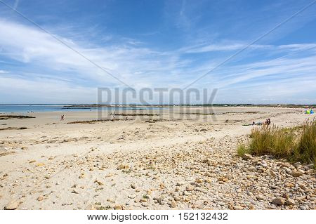 Sunny Beach In Brittany