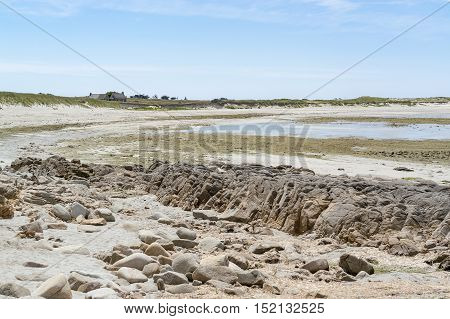 Sunny Beach In Brittany