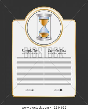 テンプレート ベクトル砂時計