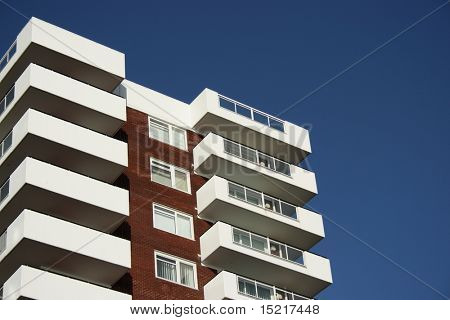 Hoge stijging flats of appartementen.