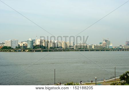 Hangang River In Seoul In Summer In Korea