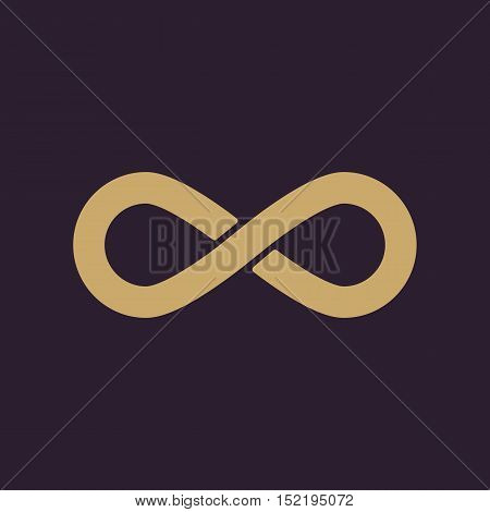 The infinity icon. Infinity symbol. Flat Vector illustration