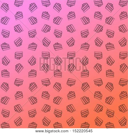 Great cake gradient vector background for illustrations