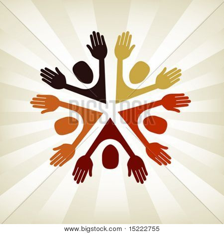 多姿多彩的人物矢量。