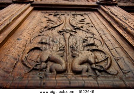 Detail einer alten Tür