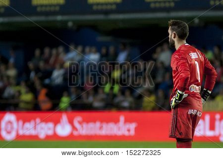 VILLARREAL, SPAIN - OCTOBER 16th: Sergio during La Liga soccer match between Villarreal CF and R.C. Celta de Vigo at El Madrigal Stadium on October 16, 2016 in Villarreal, Spain