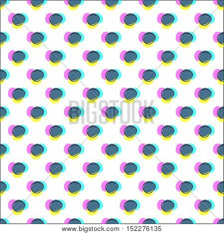 flash over deformed gray dots  in time  when color components produce gray color(day)