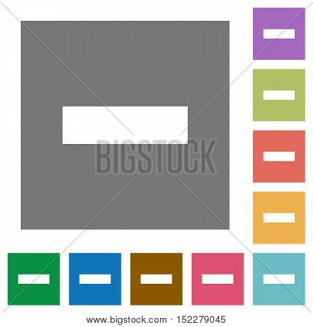 Remove flat icon set on color square background.