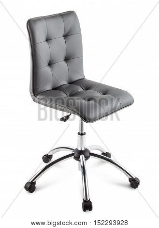 business grey comfort chair isolated in white