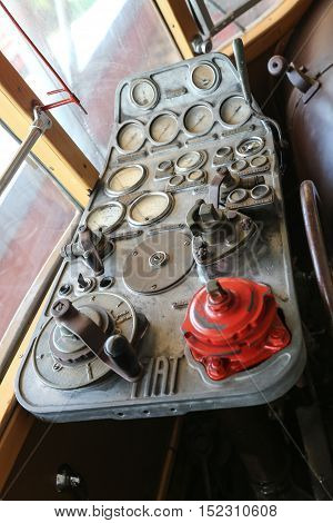 Control Panel Of Fiat Littorina Train