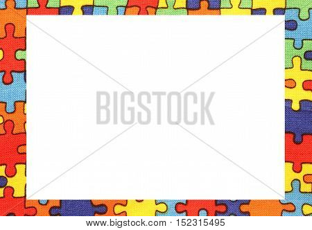 Puzzle Frame With Space To Write Your Text