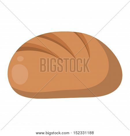 Bread isolated on white background. Bread vector food and fresh tasty. Bread slices breakfast loaf white wheat and diet crust natural eat fresh bake.