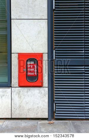 Dry Riser Inlet Red Box for Firefighters