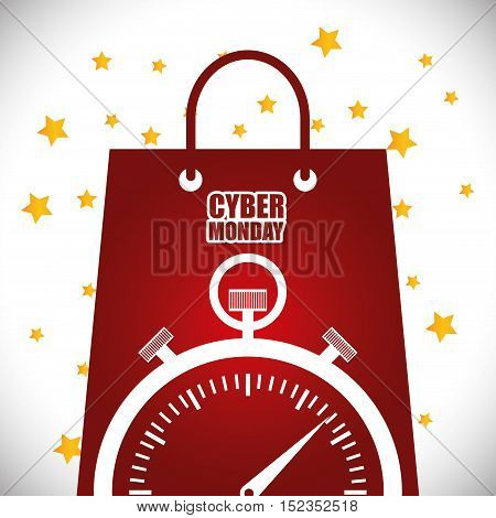 cyber monday sale event vector illustration design