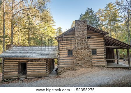 Old cabin on Smoky Mountains National Park