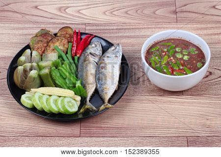 Spicy shrimp paste dip as 