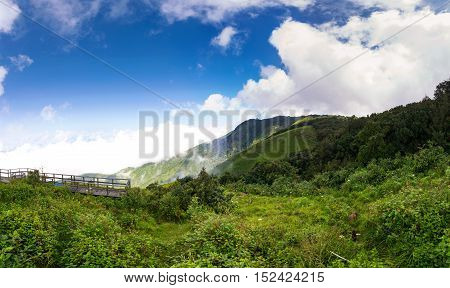 Mountain landscape, Viewpoint of Kio Mae Pan, Chiang Mai, Thailand