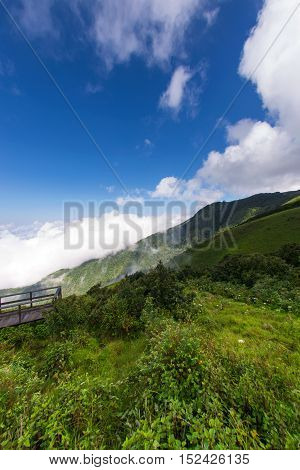Mountain landscape, Viewpoint of Kio Mae Pan, Chiang Mai, Thailand