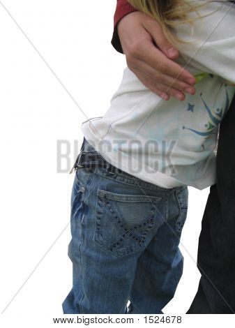 Boys Hand Around Girl