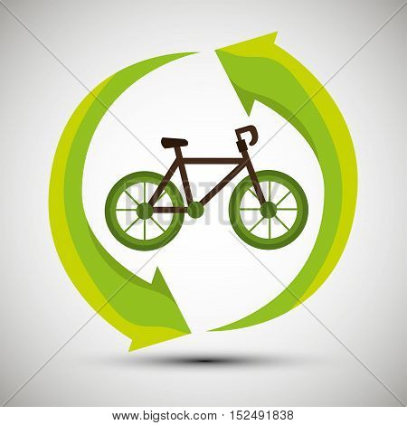 ecological concept bike trasnport icon vector illustration eps 10