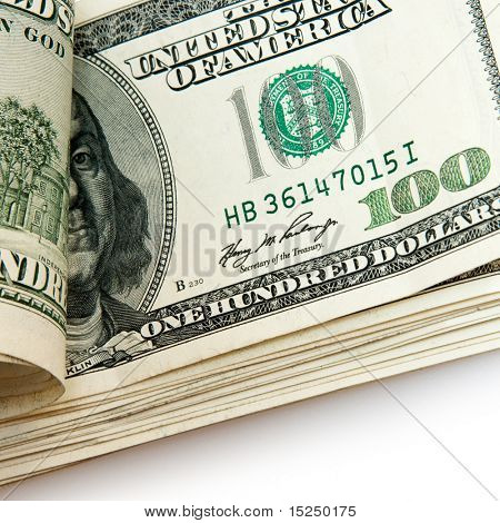 lotto di dollari isolata on white