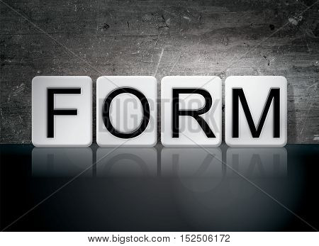 Form Tiled Letters Concept And Theme