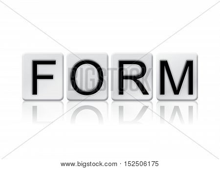 Form Isolated Tiled Letters Concept And Theme
