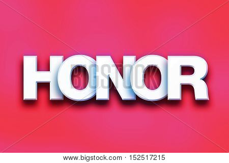 Honor Concept Colorful Word Art