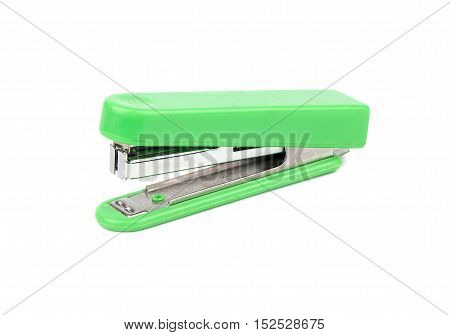 Green Stapler Isolate