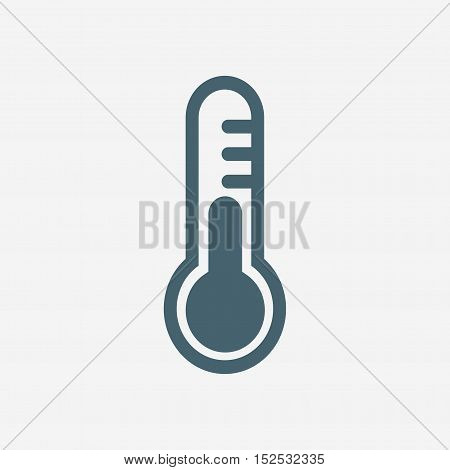 thermometer vector icon isolated on white background