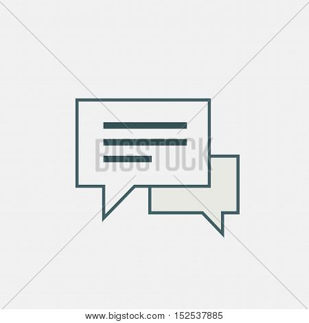 speech or comment bubbles isolated on white background