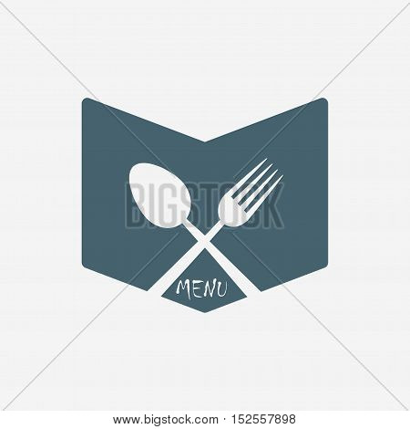 restaurant menu vector icon isolated on white background