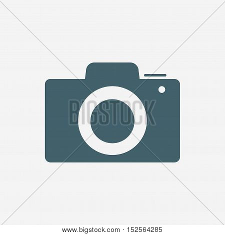 photo camera vector icon isolated on white background