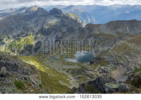 Amazing Landscape from Malyovitsa peak to Elenski lakes, Rila Mountain, Bulgaria