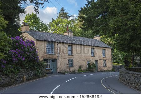 Old cottage at Grasmere, Lake District, Cumbria, England