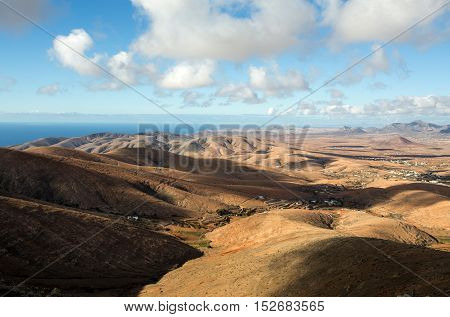 Morro Velosa Pointview - unique views over the wonderful landscape of the north-central region of the island. Fuerteventura Canary Island Spain