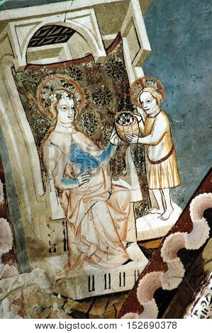Old Fresco And Painting
