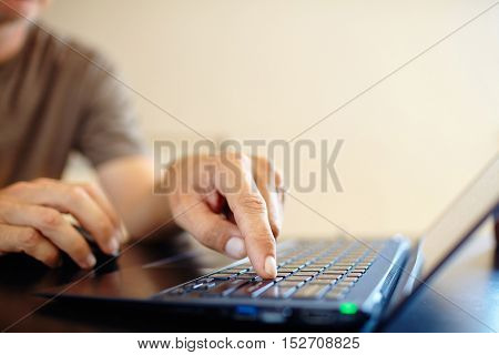 man with laptot