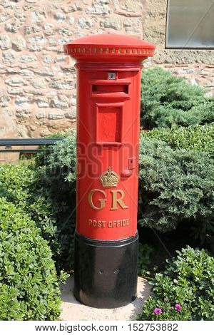 Red Pillar Box is a type of free standing post box