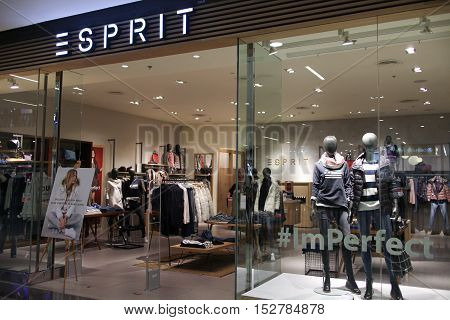 CHIANGMAI THAILAND -OCTOBER 21 2016: Esprit store Inside of Central Festival Chiangmai. New Business Plaza of Chiangmai. About 3 Km. from Chiangmai City Thailand