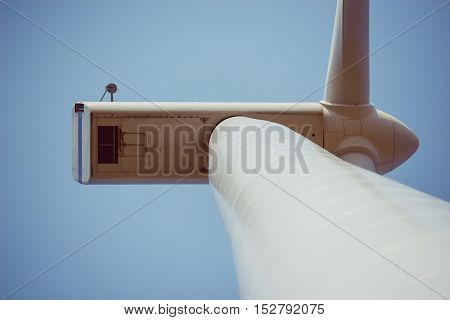 Windturbine At Sunny Day