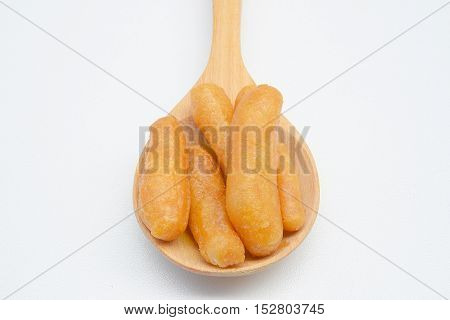 deep-fried dough stick (Patongko) in a dish